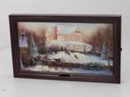 Thomas Kinkade Victorian Christmas II Lit Canvas Print..., Hobby en Vrije tijd, Modelauto's | Overige schalen, Ophalen of Verzenden