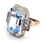 Zonder minimumprijs - Ring - 9 kt. Roségoud, Zilver -, Sieraden, Tassen en Uiterlijk, Ringen, Nieuw