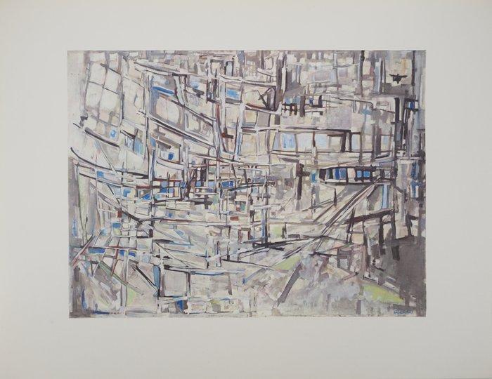 Maria Helena Vieira Da Silva (1908-1992) - Paysage abstrait, Antiek en Kunst, Antiek | Overige Antiek