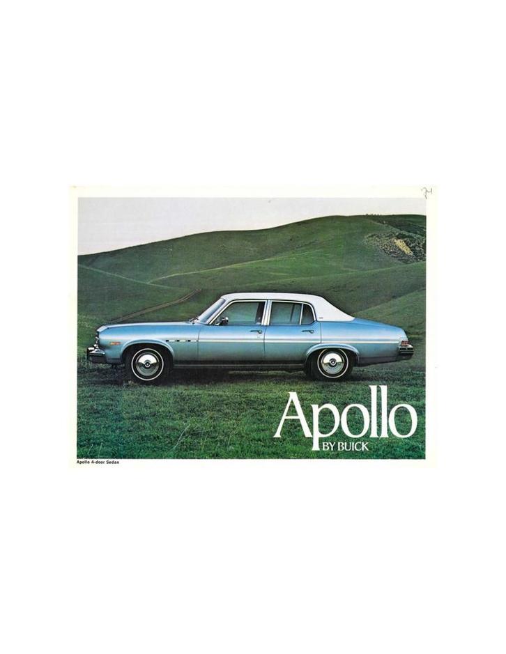 1973 BUICK APOLLO LEAFLET ENGELS (USA), Boeken, Auto's | Folders en Tijdschriften