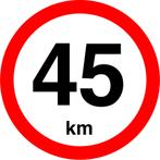 Snelheidssticker Nederland 240 mm.-45 km, Verzenden
