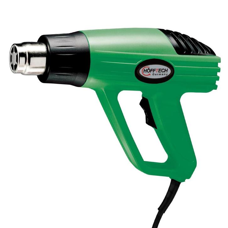 Hofftech Krachtig heteluchtpistool - 2000W - 4 nozzles -..., Doe-het-zelf en Verbouw, Schildersmaterialen, Nieuw, Ophalen of Verzenden