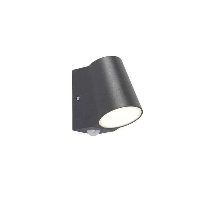 Buitenlamp antraciet met bewegingssensor incl. LED - Uma, Tuin en Terras, Buitenverlichting, Nieuw, Minder dan 50 watt