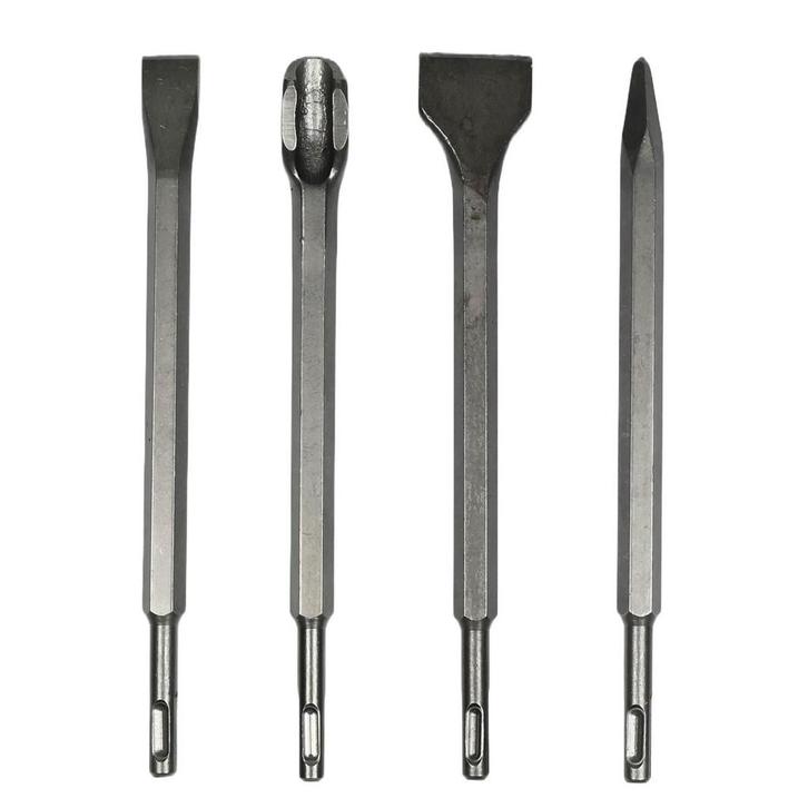 Benson Beitelset SDS Plus - 4 delig - Voor steen, tegels..., Doe-het-zelf en Verbouw, Gereedschap | Boormachines, Nieuw, Ophalen of Verzenden