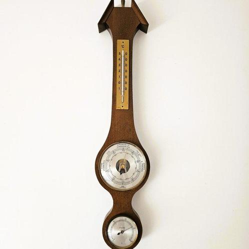 Weerstation - Glas, Hout, Messing, Antiek en Kunst, Curiosa en Brocante