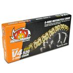 Ketting MOTO MASTER O-RING 520 V4 goud 120, Ophalen of Verzenden, Nieuw