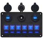 ProRide Schakelpaneel 12V voor Auto/Boot - USB/USB C, Auto-onderdelen, Dashboard en Schakelaars, Verzenden, Nieuw