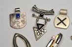 Lapis lazuli - 925 sterling zilver - Hanger - Set van 9, Antiek en Kunst