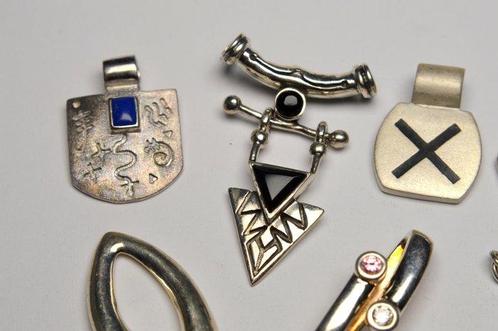 Lapis lazuli - 925 sterling zilver - Hanger - Set van 9, Antiek en Kunst, Antiek | Goud en Zilver