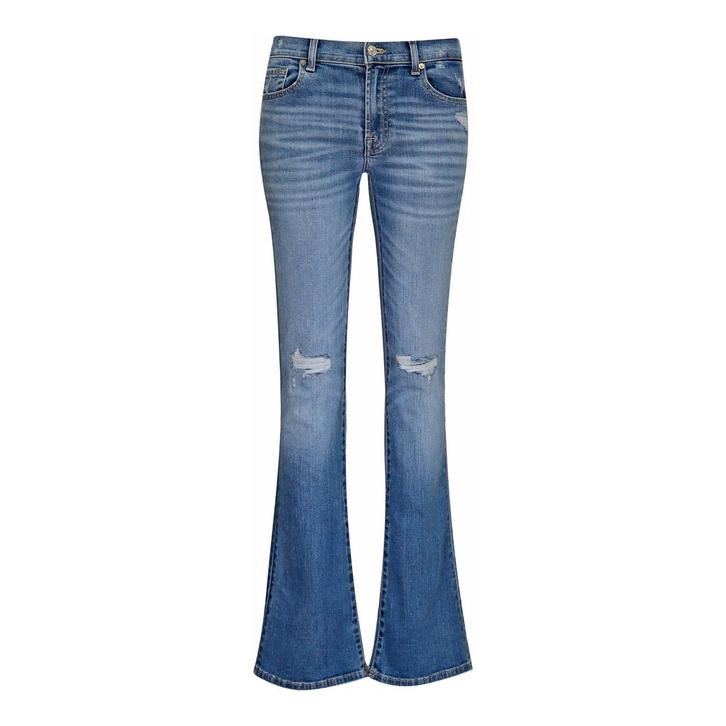 7 for all Mankind • blauwe bootcut jeans • 27, Kleding | Dames, Spijkerbroeken en Jeans, Blauw, Nieuw, Verzenden