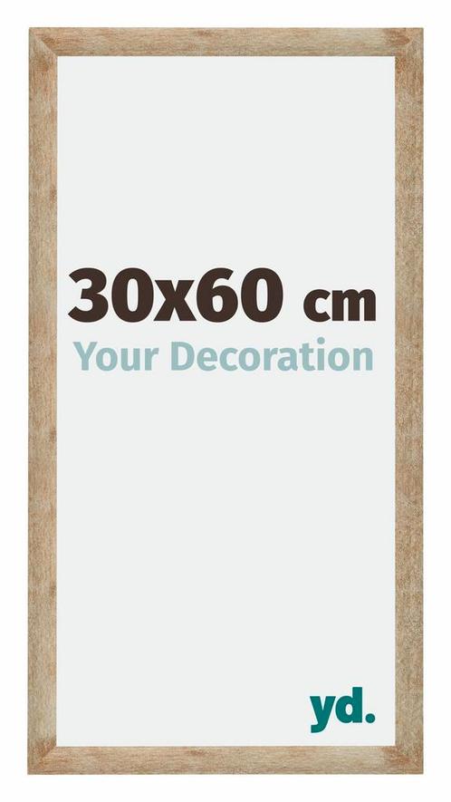 Fotolijst 30x60 cm - Goud - MDF - Catania, Huis en Inrichting, Woonaccessoires | Lijsten, Nieuw, Verzenden