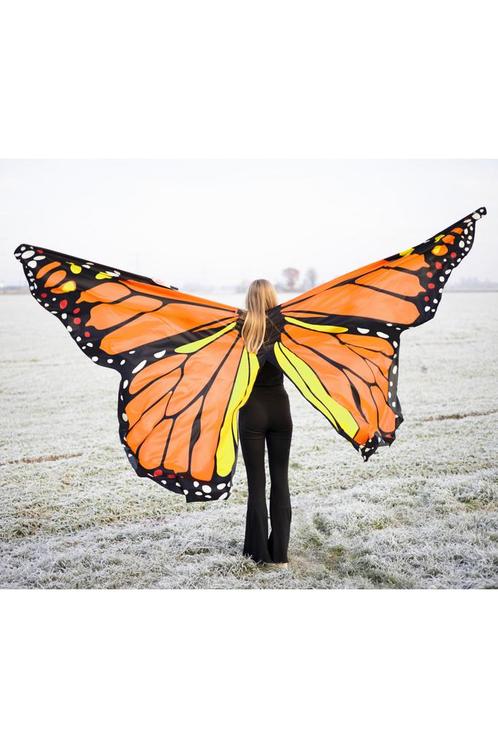 Luxe Grote Vlinder Vleugels Kostuum Oranje Vlindervleugels P, Kleding | Dames, Carnavalskleding en Feestkleding, Kleding, Nieuw