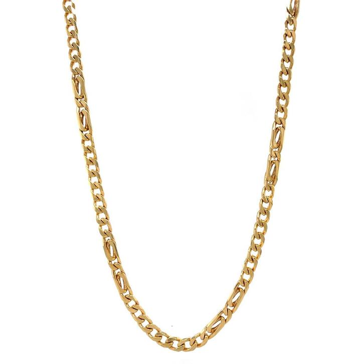 Gouden gourmet collier 50.5 cm 14 karaat, Sieraden, Tassen en Uiterlijk, Kettingen, Goud, Zo goed als nieuw, Goud, Verzenden