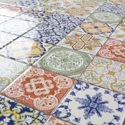 Wandtegel 20x20 zaragon glans kleur mix decor wandtegel, Doe-het-zelf en Verbouw, Tegels, Wandtegels, Nieuw, 10 m² of meer, Ophalen of Verzenden