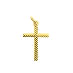 18 Krt. Gouden hanger van een kruis (religieus) (religieus), Ophalen of Verzenden, Gebruikt, Goud, Overige merken