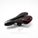 Voltano Gel Fietszadel Met Uitsparing - Zwart / Rood, Fietsen en Brommers, Fietsonderdelen, Verzenden, Nieuw
