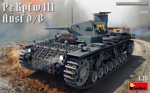 Miniart - Pz.kpfw.iii Ausf. D/b (Min35213), Hobby en Vrije tijd, Modelbouw | Overige, Nieuw, Verzenden