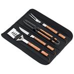 Déglon 4-delige barbecue set – luxe bubinga hout – met, Tuin en Terras, Ophalen of Verzenden, Nieuw
