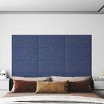 vidaXL Wandpanelen 12 st 2,16 m² 60x30 cm stof blauw, Verzenden, Nieuw