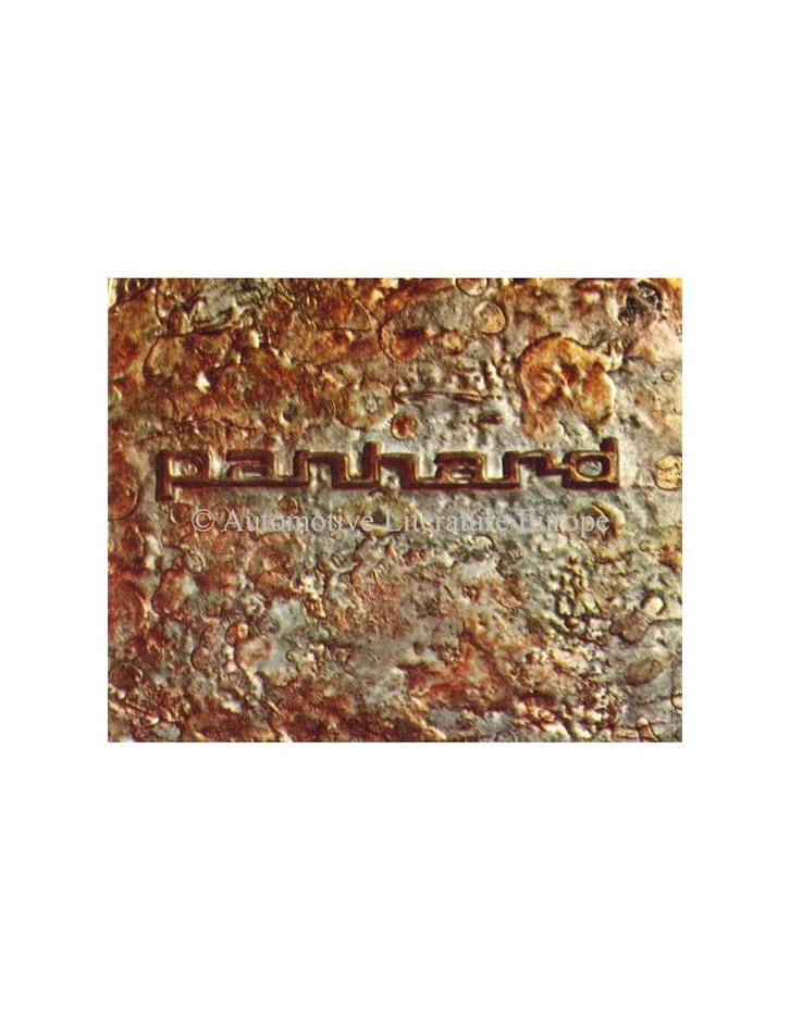 1963 PANHARD 17 & CD PROGRAMMA BROCHURE FRANS, Boeken, Auto's | Folders en Tijdschriften