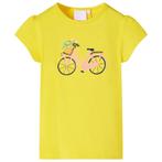 vidaXL Kindershirt 128 geel, Verzenden, Nieuw