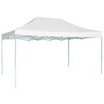 vidaXL Partytent inklapbaar 3x4 m staal wit, Tuin en Terras, Verzenden, Nieuw