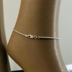 Zilveren rope enkelketting 25 cm 2 mm, Verzenden, Nieuw, Zilver