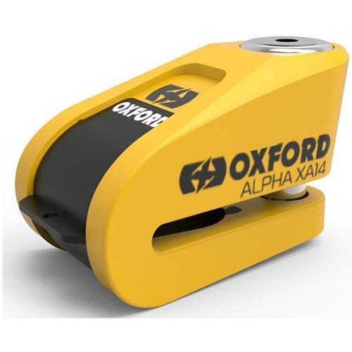Oxford Schijfremslot Alpha Xa14 Alarm 14Mm Art4 Zwart/Geel, Computers en Software, Laptop-opladers, Verzenden