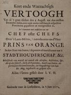 [rampjaar 1672] - kort ende waerachtig vertoogh over s