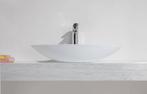 Solid Surface opzetwastafel ovaal 590x350x110, Doe-het-zelf en Verbouw, Sanitair, Ophalen of Verzenden, Nieuw