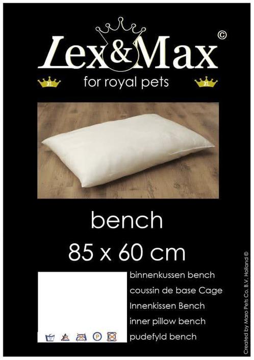 Lex &amp; Max - Binnenkussen - Bench - 85x60cm, Dieren en Toebehoren, Honden-accessoires, Verzenden