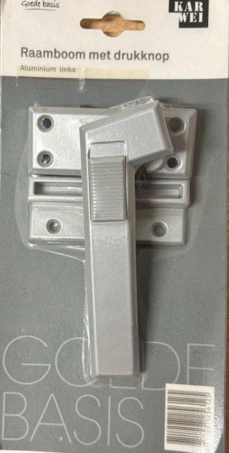 - Raamsluiting met drukknop links, Doe-het-zelf en Verbouw, IJzerwaren en Bevestigingsmiddelen, Nieuw, Ophalen of Verzenden