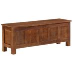 vidaXL Opbergkist 110x30x40 cm massief mangohout, Verzenden, Nieuw