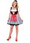 Dirndl Jurk 1-delig zwart/rood Elite