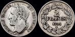 Belgium Leopold I 2 frank 1844-pos B /// zilver, Verzenden