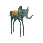 sculptuur, Surrealatische olifant - 28 cm - Brons, Antiek en Kunst