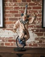 Jun Asilo - Jun Asilo - Beeld, Clown en monocycle - 74 cm -
