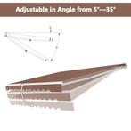 2dekans | Coast Zonnescherm Uitschuifbare Zonwering 245 x, Tuin en Terras, Zonneschermen, Ophalen of Verzenden, Zo goed als nieuw