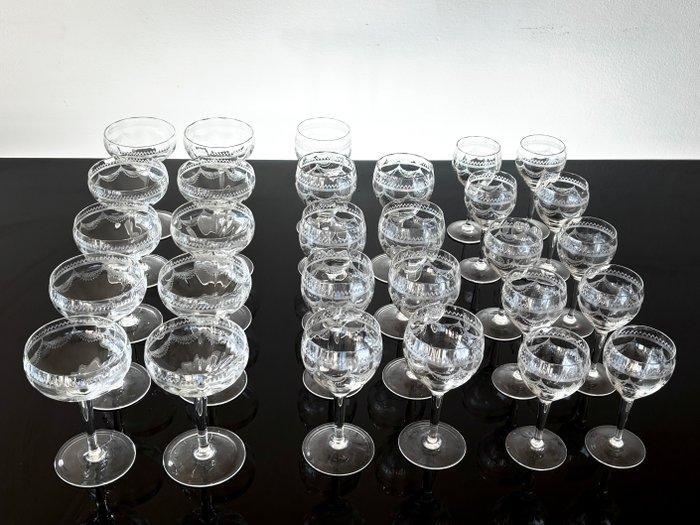 Attributed to Baccarat - Drinkservies (29) - Antieke Franse, Antiek en Kunst, Antiek | Glas en Kristal