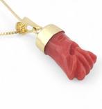 Koraal - Zilver - Ketting met hanger, Antiek en Kunst, Curiosa en Brocante