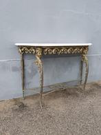 Wandtafel - Grote bronzen sokkel met vrouwelijke gezichten -, Antiek en Kunst