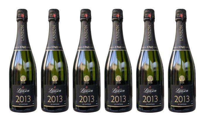 2013 Champagne Lanson, Le Vintage 2013  - Champagne - 6, Verzamelen, Wijnen