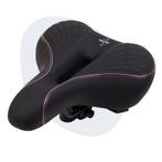 Voltano Zen Fietszadel Met Antislip Gelpads - Zwart / Rood, Verzenden, Nieuw
