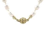 Vintage parel collier met gouden bolsluiting 14 krt, Ophalen of Verzenden, Nieuw