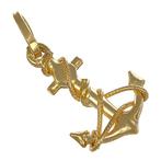 Zonder Minimumprijs - Hanger - 18 karaat Geel goud, Sieraden, Tassen en Uiterlijk, Antieke sieraden