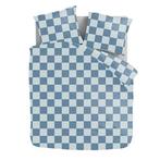 Luna Bedding Chess Block - Blauw Dekbedovertrek - 240 x, Huis en Inrichting, Verzenden, Nieuw, Blauw