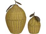 Mica Decorations Opbergmand met Deksel - Set van 2 - H48 x, Verzenden, Nieuw