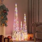 vidaXL Lichtkegelset decoratief LED 60/90/120 cm acryl, Diversen, Kerst, Verzenden, Nieuw