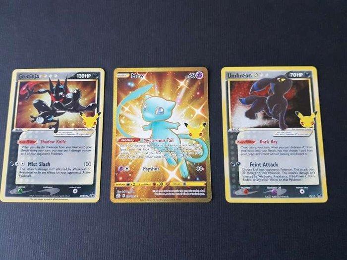 Pokémon - 3 Card - Mew gold Pokemon Celebrations Secret Rare, Hobby en Vrije tijd, Verzamelkaartspellen | Pokémon