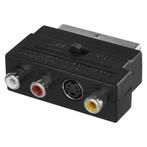 Emos Scart Adapter - 3x RCA + SVHS (S-Video) naar SCART - AV, Verzenden, Nieuw